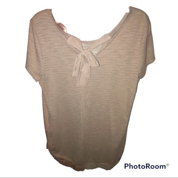 LC Lauren Conrad Bow Back Shirttail Tunic - Picture 4 of 10
